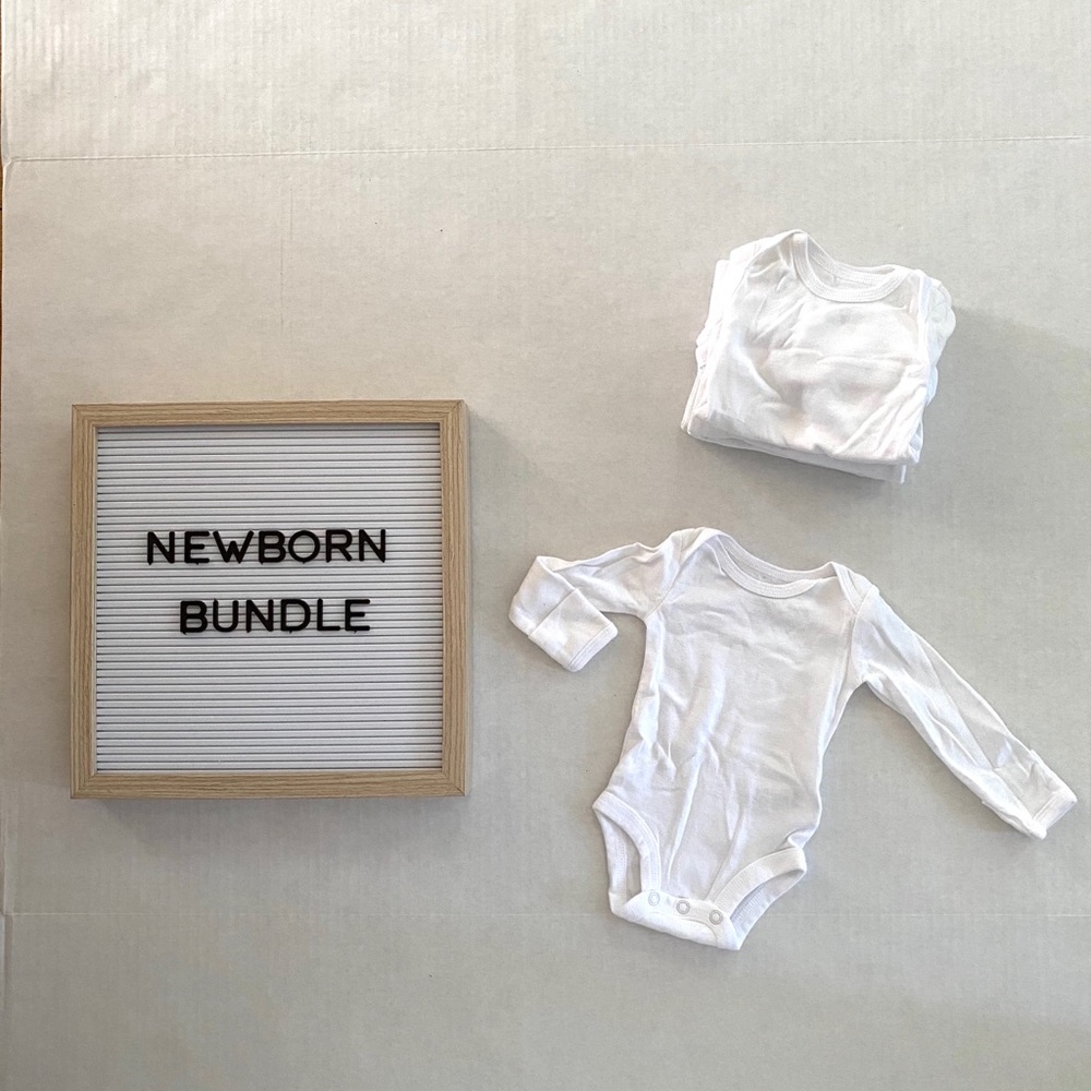 New Baby Bodysuit Bundle NWOT (NB)